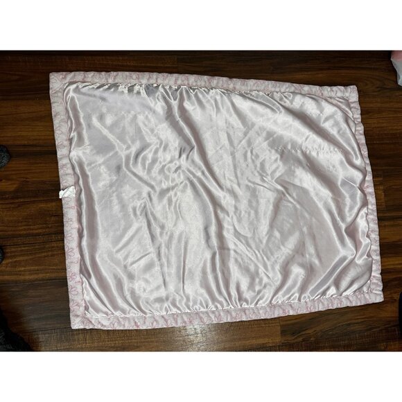 Disney Baby Cinderella Castle Pink Plush Satin Embroidered Crib Blanket READ - Picture 3 of 16